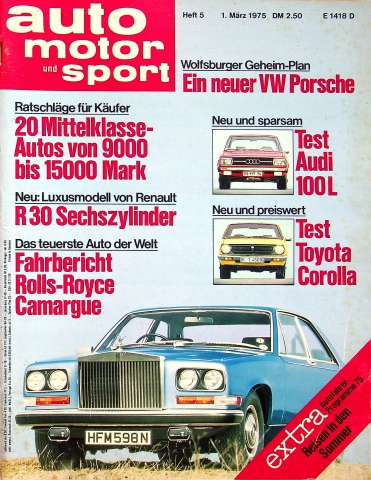 Deckblatt Auto Motor und Sport (05/1975)